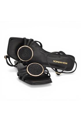 Sandalo donna Noa Harmon in pelle colore nero. NOA HARMON | 10282P-NERO